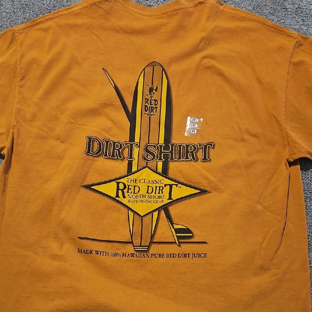 Men's Orange Dirt Shirt